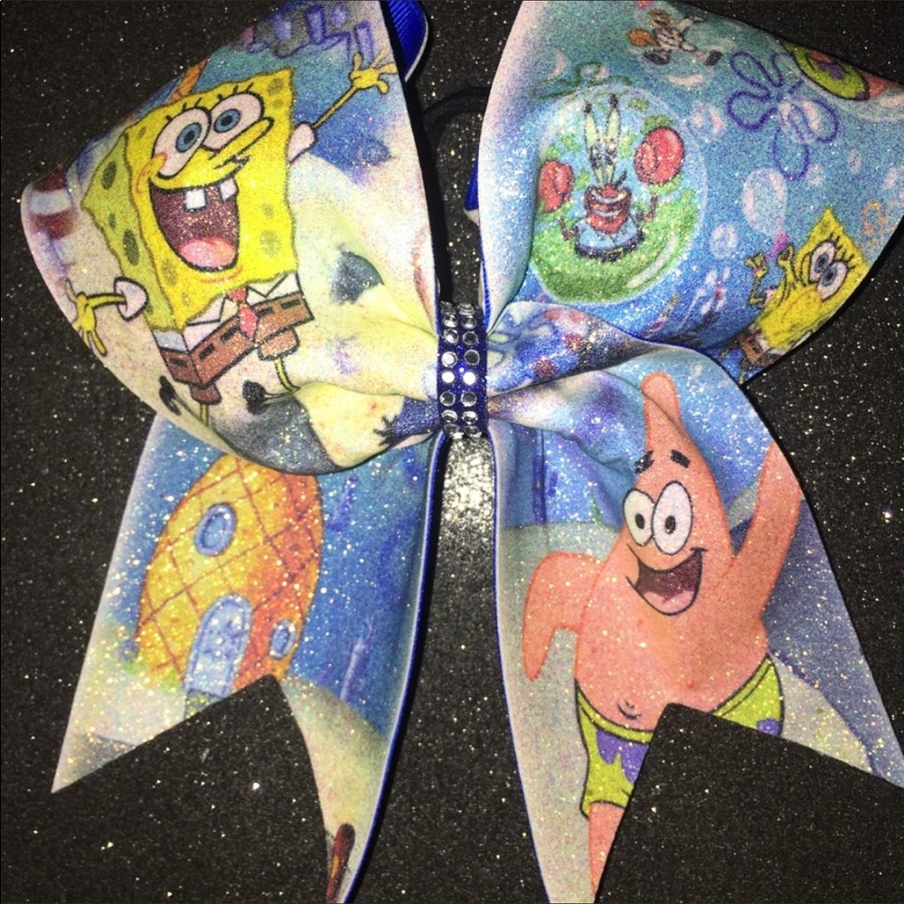 Spongebob cheer bow